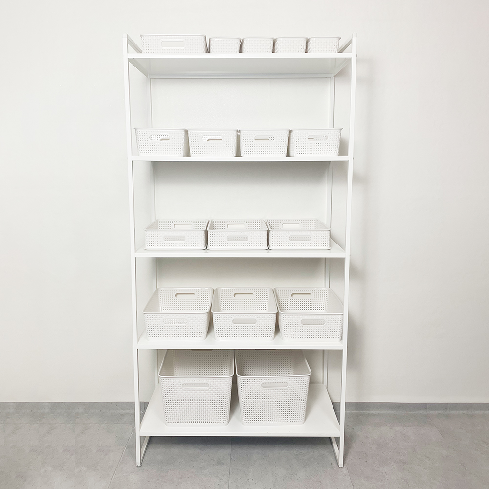 1+1 수납바구니 장난감바구니 플라스틱 정리바스켓 4호