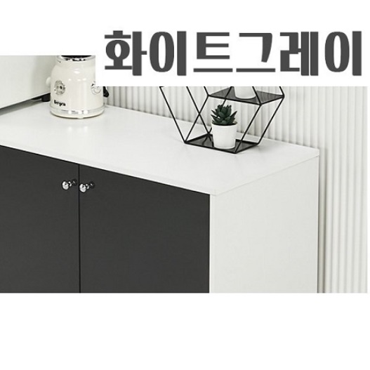 탕비실 가구 주방 보조 수납장 하이그로시 수납장 커피 머신 테이블 - 상세 이미지 5