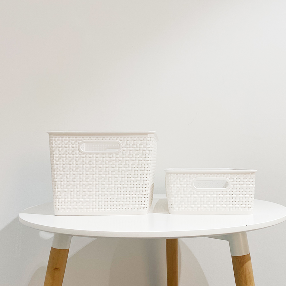 1+1 수납바구니 장난감바구니 플라스틱 정리바스켓 4호