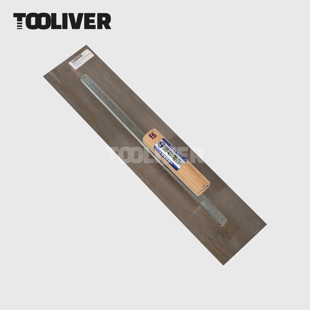 얇은 철 수지고대 흙손 고데 미장 0.3T 45cm 100x450 플라스틱손잡이 - 상세 이미지 3