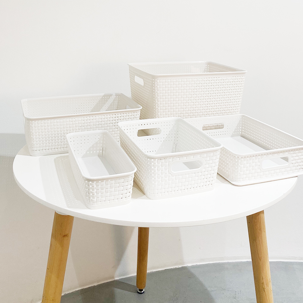 1+1 수납바구니 장난감바구니 플라스틱 정리바스켓 4호