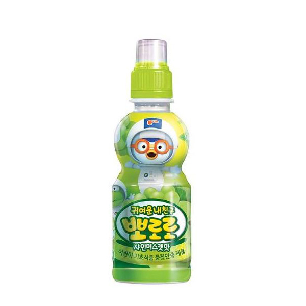 뽀로로음료수 밀크 사과 딸기 블루베리 샤인머스켓 보리차 235ml 총24개 이미지 7
