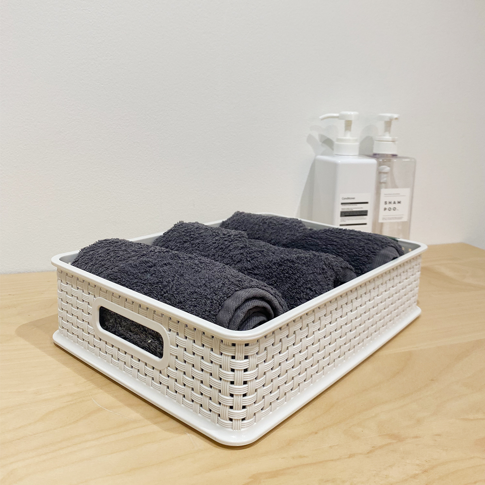 1+1 수납바구니 장난감바구니 플라스틱 정리바스켓 4호