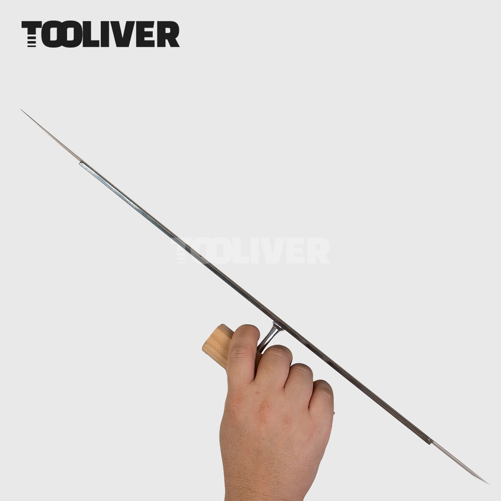 얇은 철 수지고대 흙손 고데 미장 0.3T 50cm 100x500 플라스틱손잡이 - 상세 이미지 2