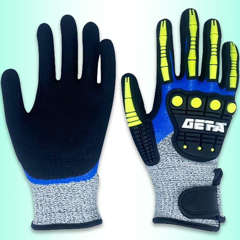 스마토 진동/충격방지장갑 GET-A-02A L 안전장갑 손보호 현장 작업용