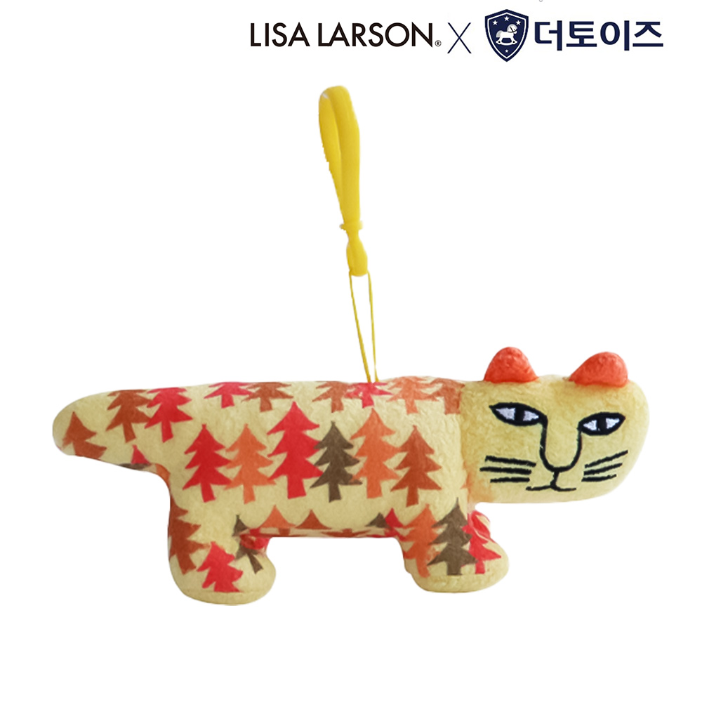 리사라르손 가을의 마이키 가방고리 고양이 봉제 애착 인형 라슨 라손 Lisa Larson - 상품 이미지