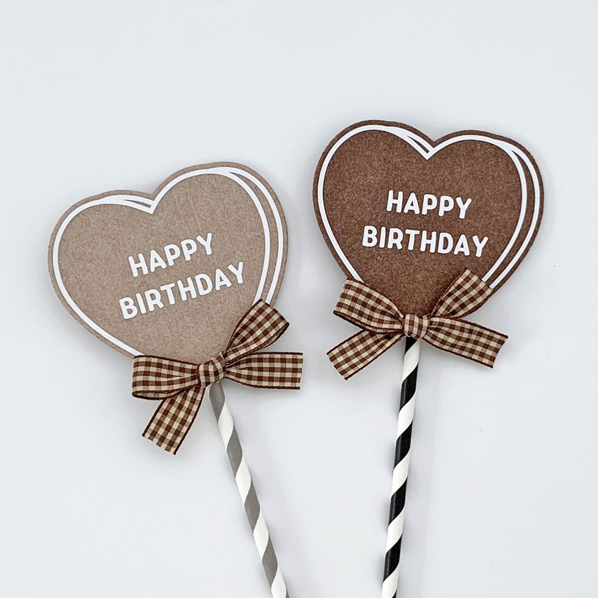 하트 케이크토퍼 메세지 입체하트 생일토퍼 이미지 7