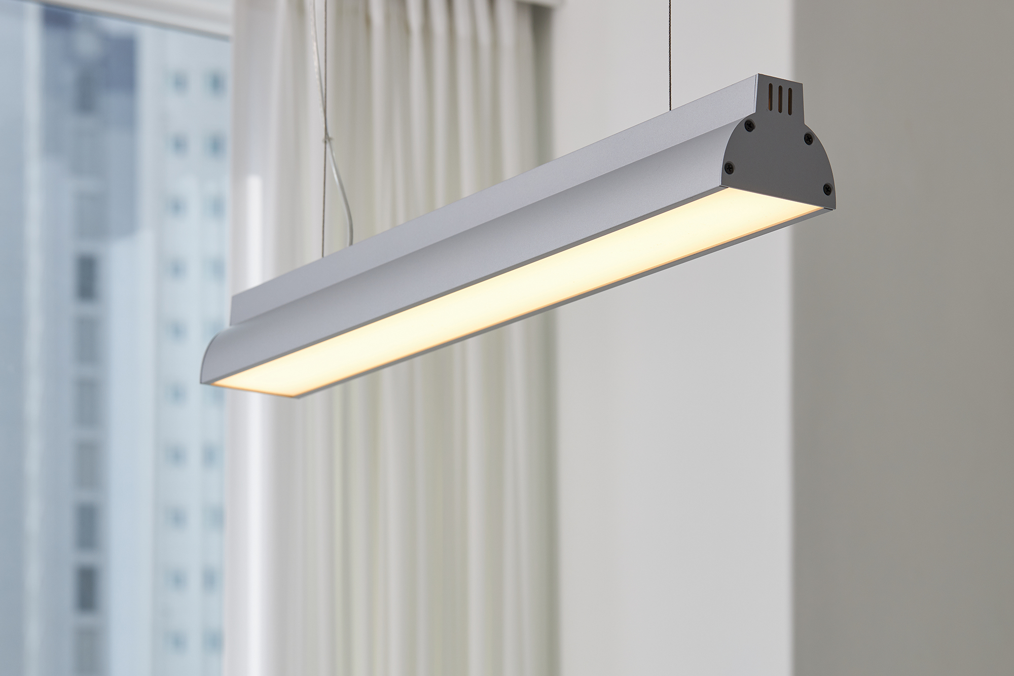 LED 팬던트조명 식탁등 펜600 15W 블랙 주백색 브라켓형 2M - 상세 이미지 3