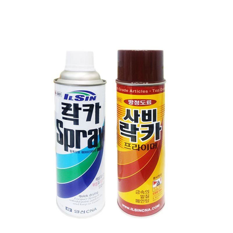 일신 락카 스프레이 페인트 1.흑색 - 메인 이미지