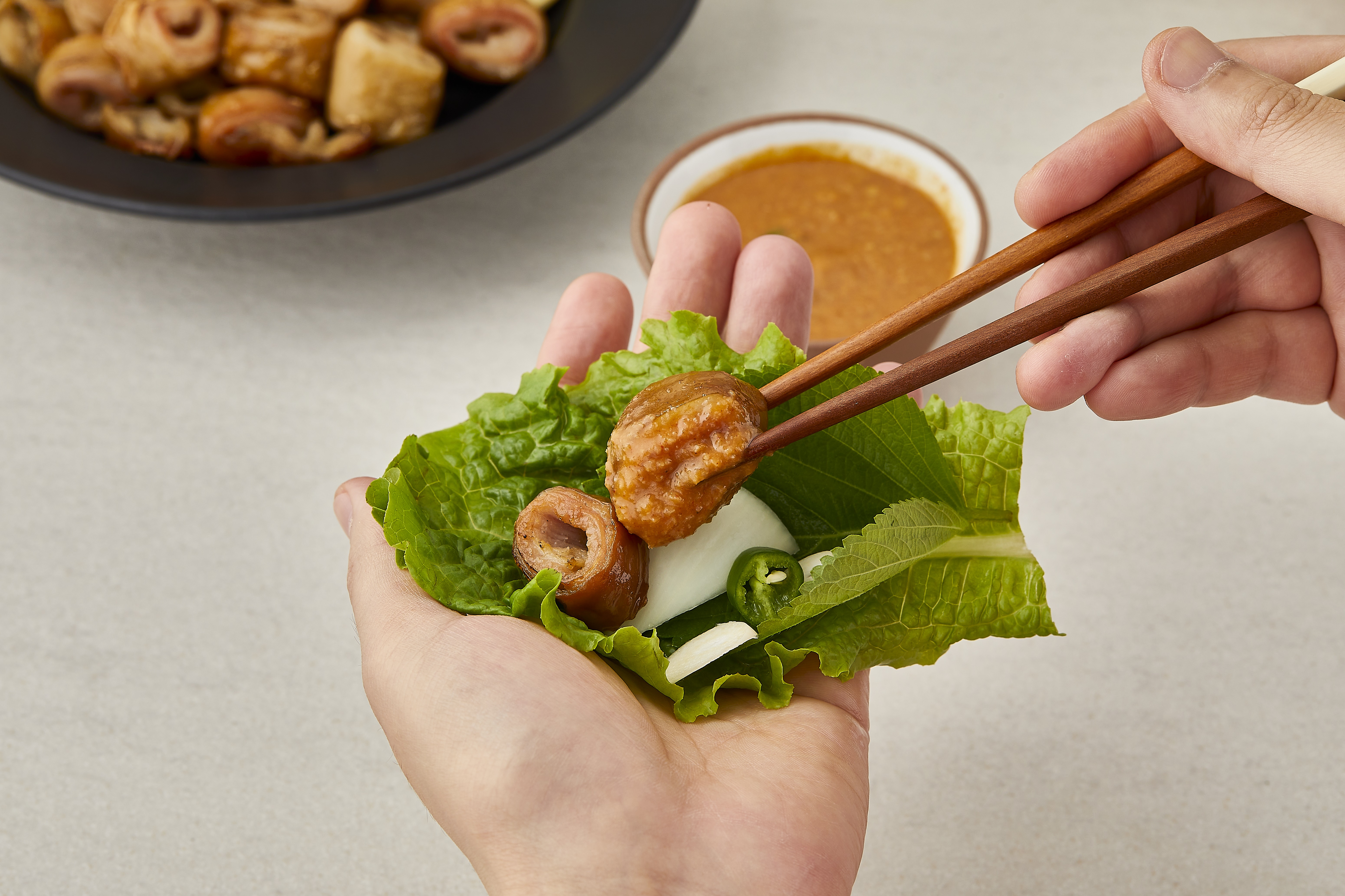 미식당 참나무 초벌 막창 365g (소스 포함), 캠핑 요리 캠핑음식 대구 막창 - 상세 이미지 5