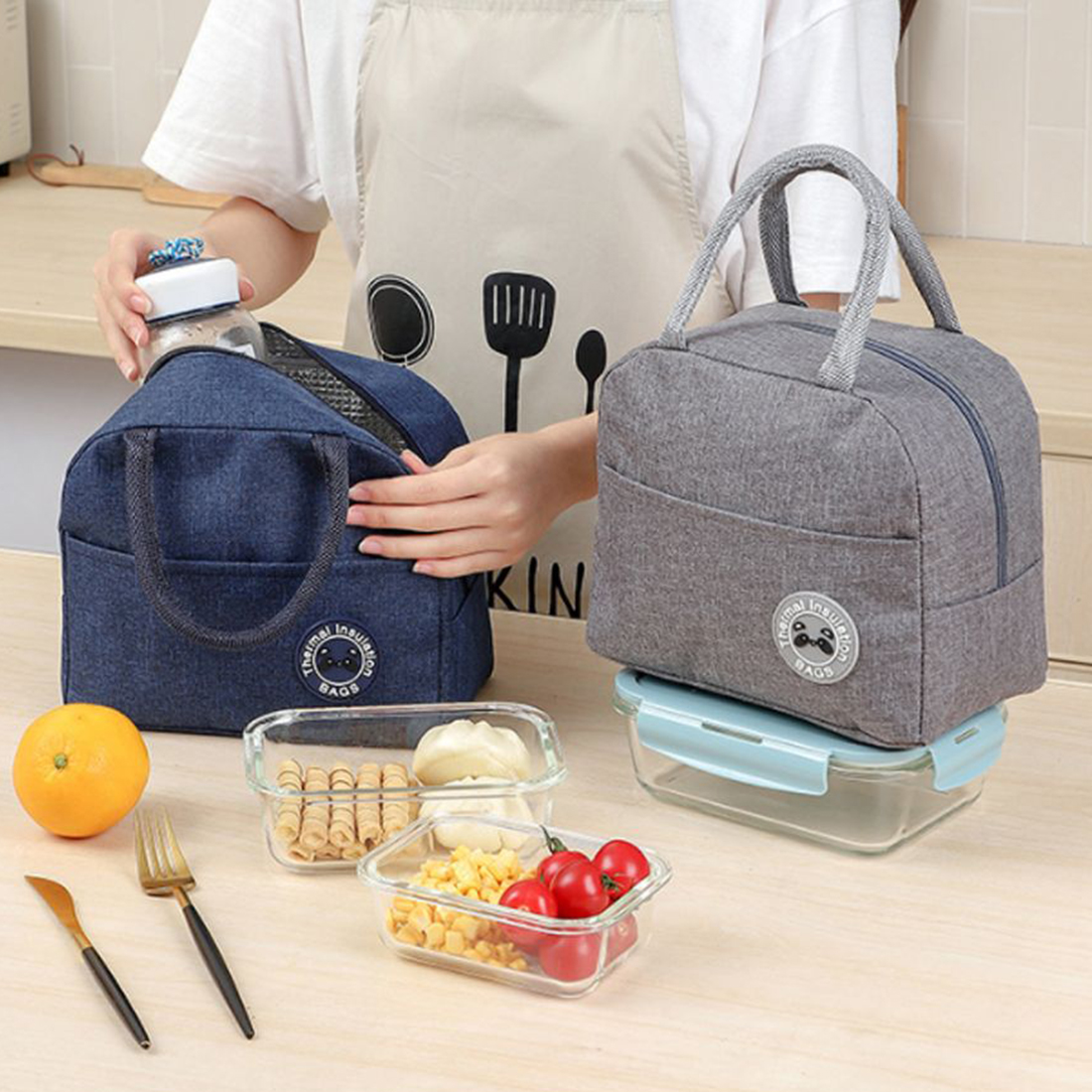 심플 이유식 보냉백 어린이집 소풍 유치원 피크닉 도시락 런치백 노시부 가방 보온 보냉
