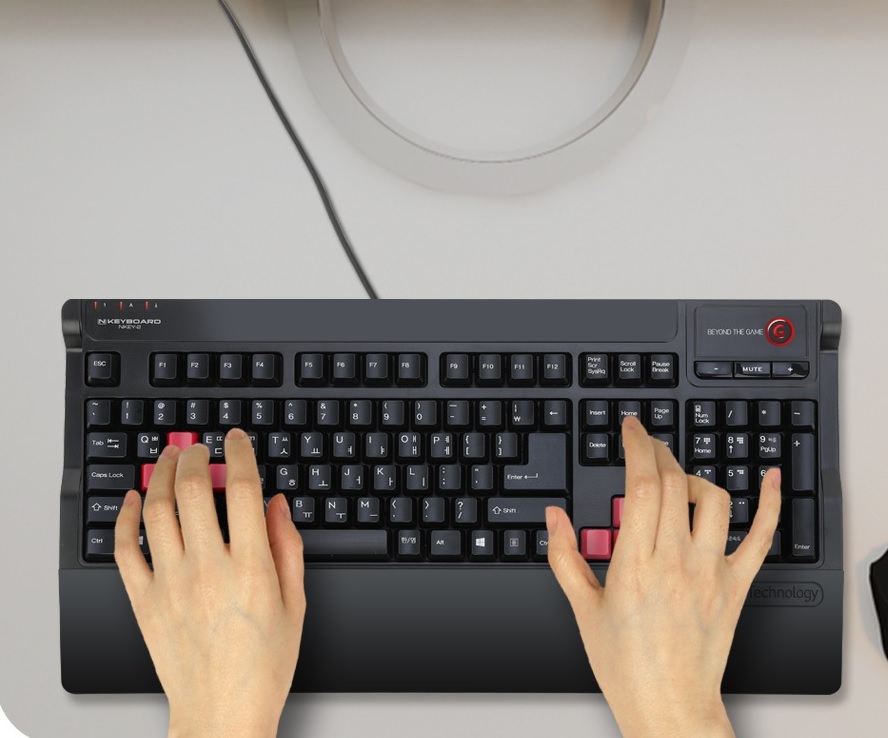스카이디지탈 NKEYBOARD 엔키보드 NKEY-2 무한동시입력 저소음 게이밍 키보드 (키스킨 포함) - 상세 이미지 2