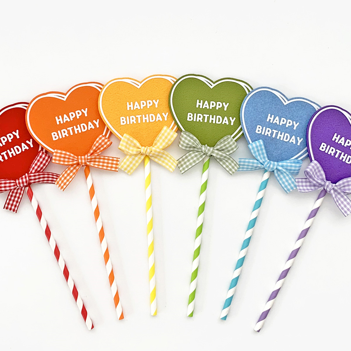 하트 케이크토퍼 메세지 입체하트 생일토퍼 - 메인 이미지