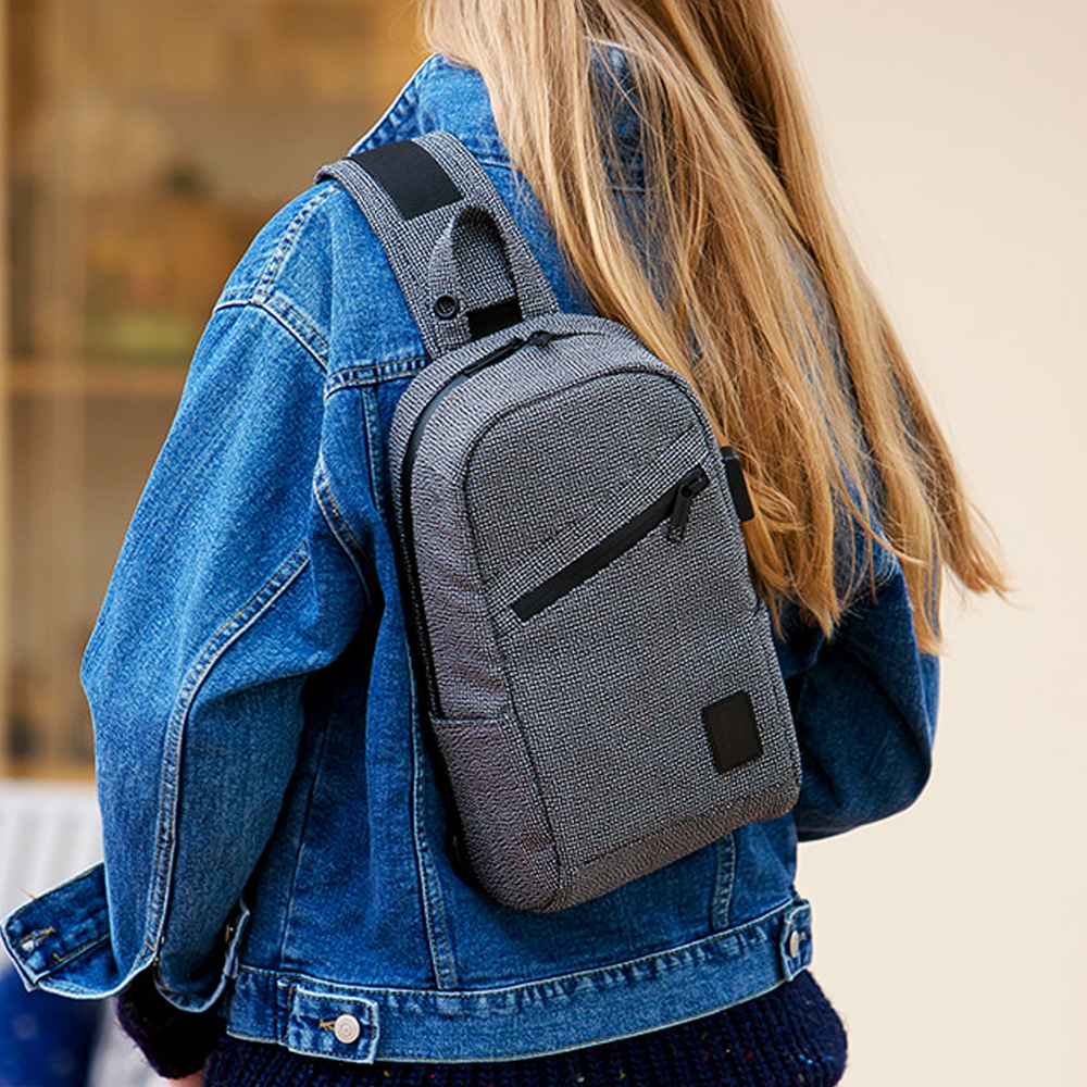 미토도 도난방지 가방 크로스백 슬링백 방검 소매치기방지 해외 유럽 여행용 TSL-202