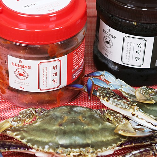 KS푸드 위대한 100% 연평도 꽃게로 만드는 한입게장 간장 양념 1Kg - 상품 이미지