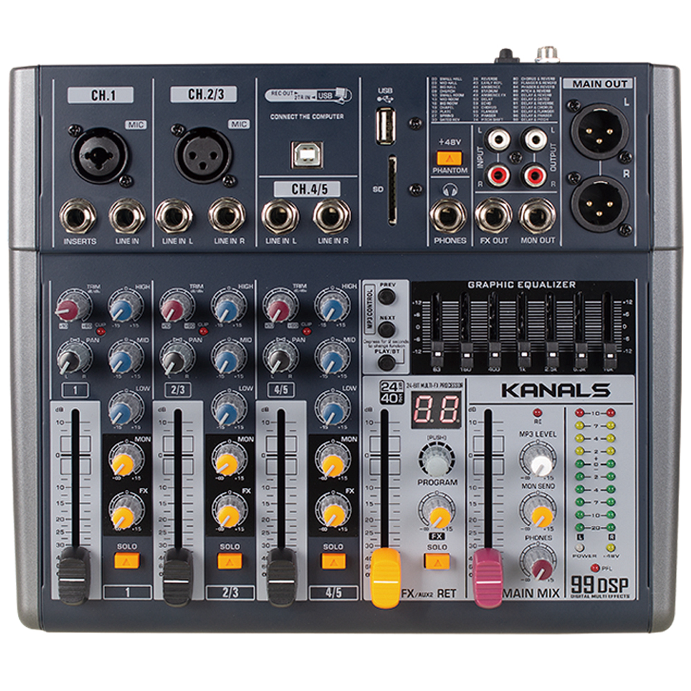 카날스 BKG-50 블루투스 디지털이펙터 오디오인터페이스 내장 오디오믹서