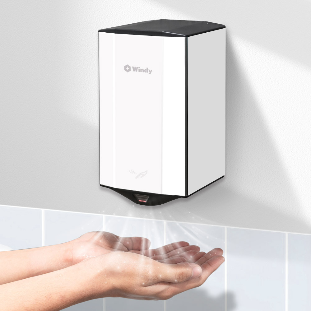 핸드드라이어 BSHD-2807 화이트 손건조기 소형건조기 화장실드라이어 초강력 강풍 에어타올