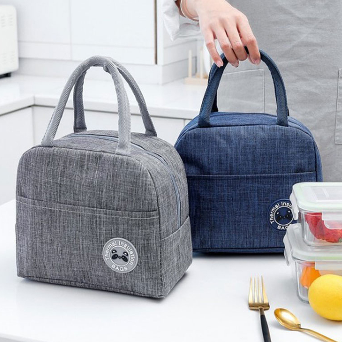 심플 이유식 보냉백 어린이집 소풍 유치원 피크닉 도시락 런치백 노시부 가방 보온 보냉