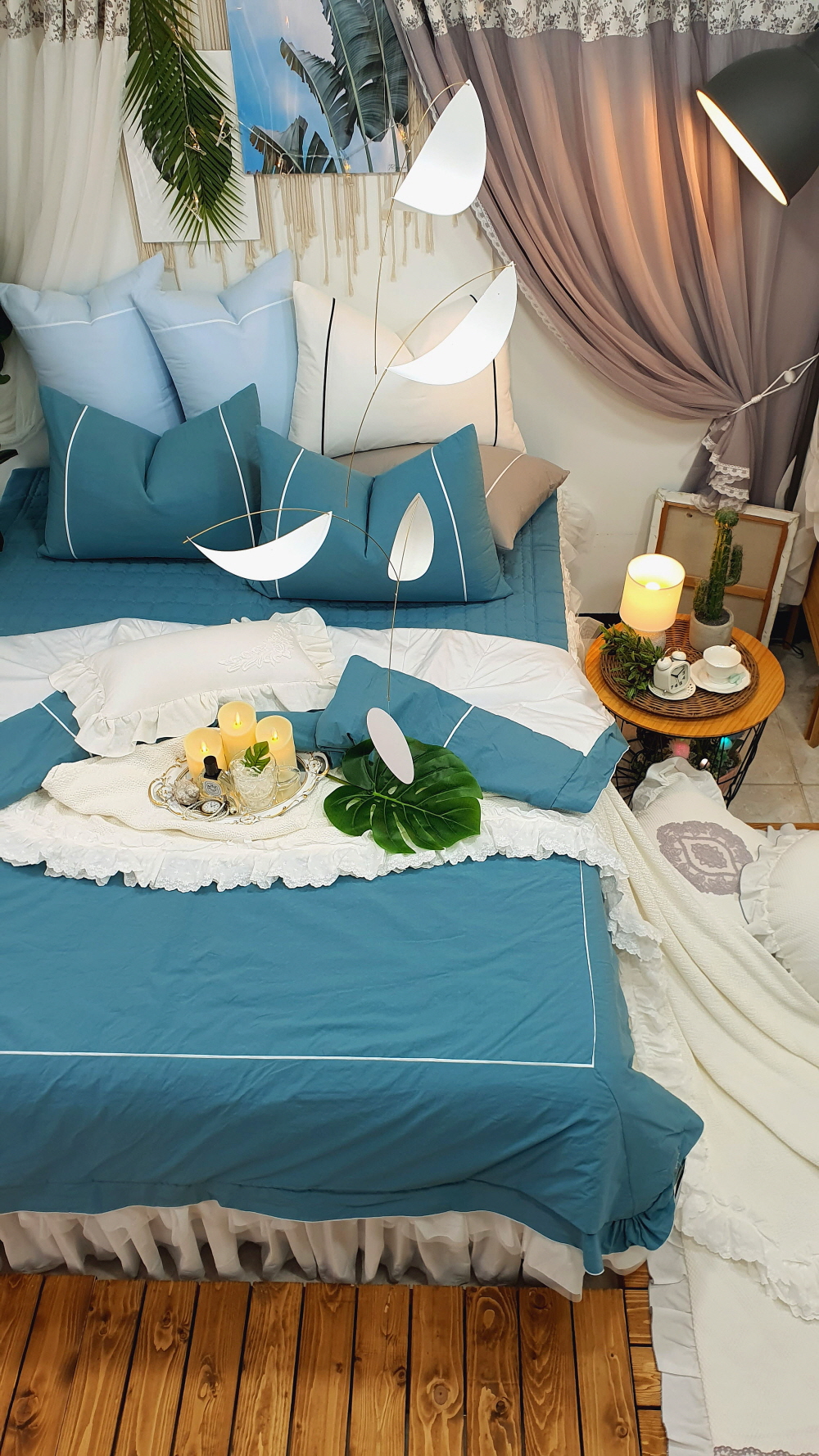 냉감 여름호텔침구 라지킹침구세트 화이트 SS이불