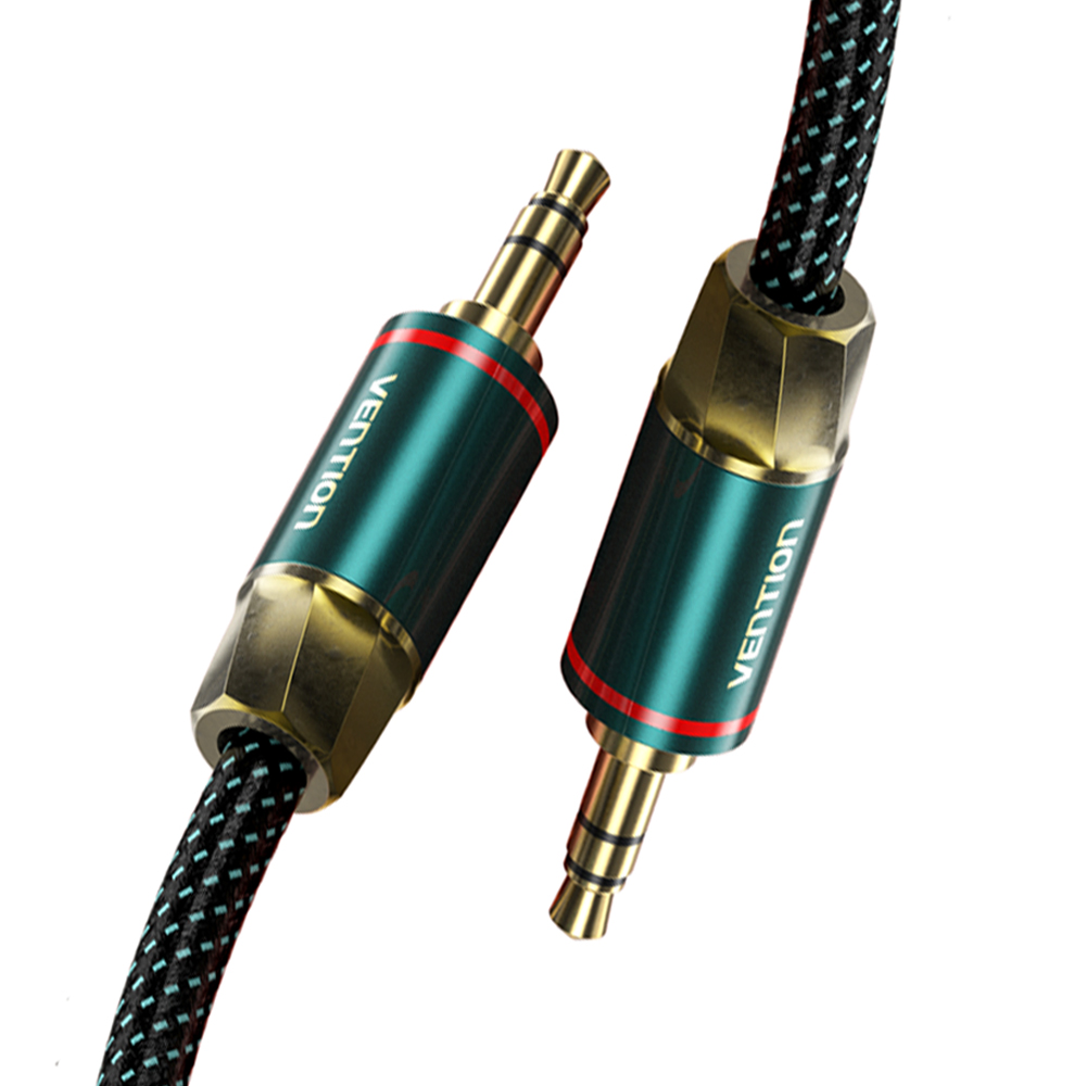 벤션 은도금코어 3.5mm 스테레오 TRS AUX 케이블 BAY 1m, 1개 - 상품 이미지