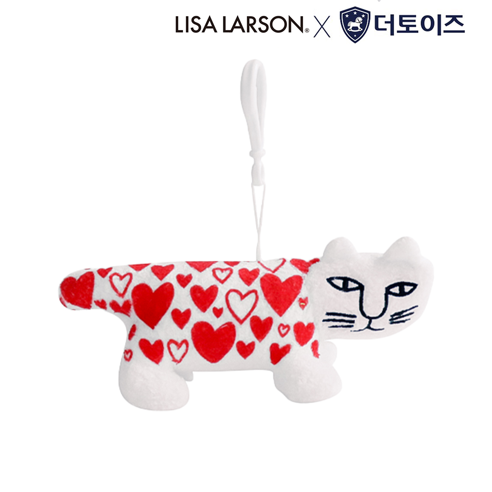 리사라르손 사랑의 마이키 가방고리 걸이 고양이 인형 키링 - 상품 이미지