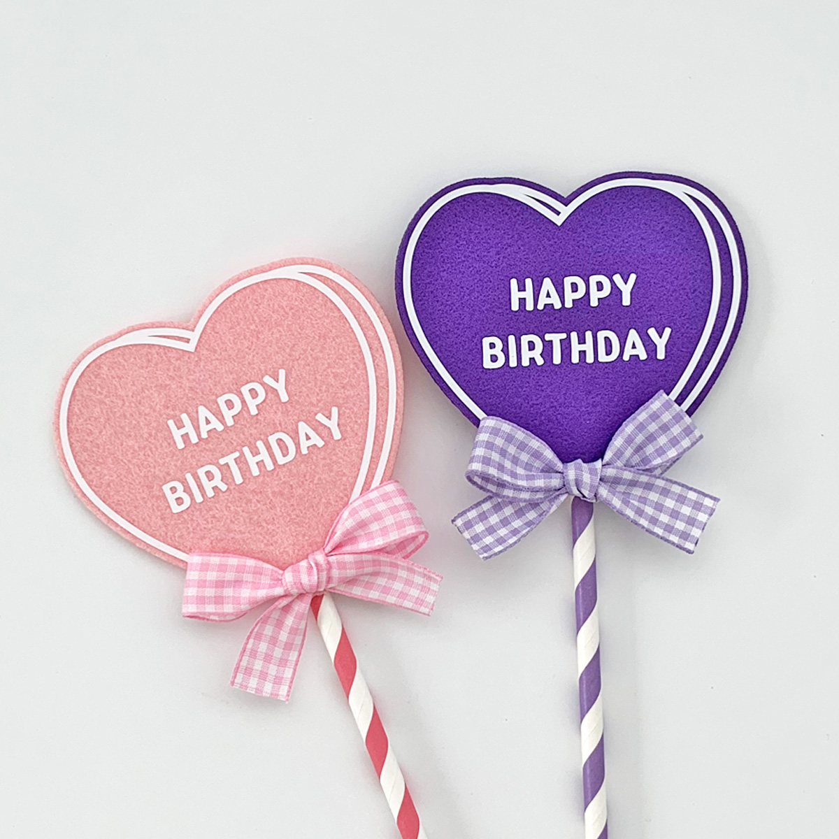 하트 케이크토퍼 메세지 입체하트 생일토퍼 이미지 8
