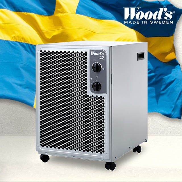 스웨덴 저온 제습기 우즈 SW42FX 다크그레이 가정용 산업용 창고용