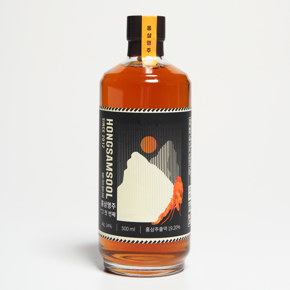 홍삼명주 홍삼주 단품세트 14도 500ml 약주 인삼 (케이스, 쇼핑백 포함) - 상세 이미지 2