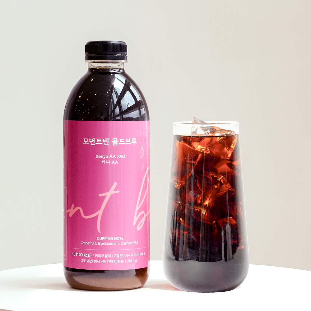 모먼트빈 더치커피 1L 케냐 AA 콜드브루 원액 액상 커피 선물 답례품 - 메인 이미지