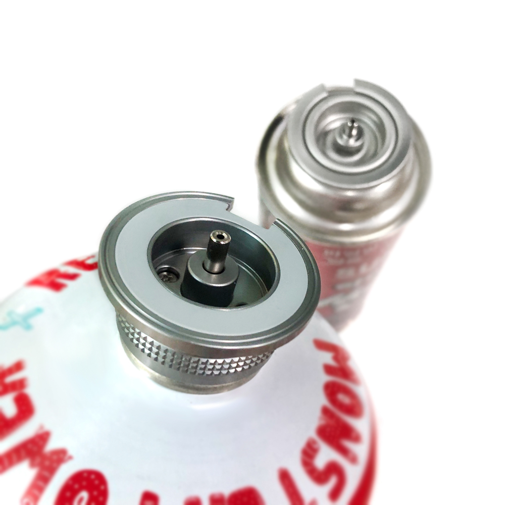 모아이캠핑 이소가스 부탄가스 변환 젠더 어댑터 회전식