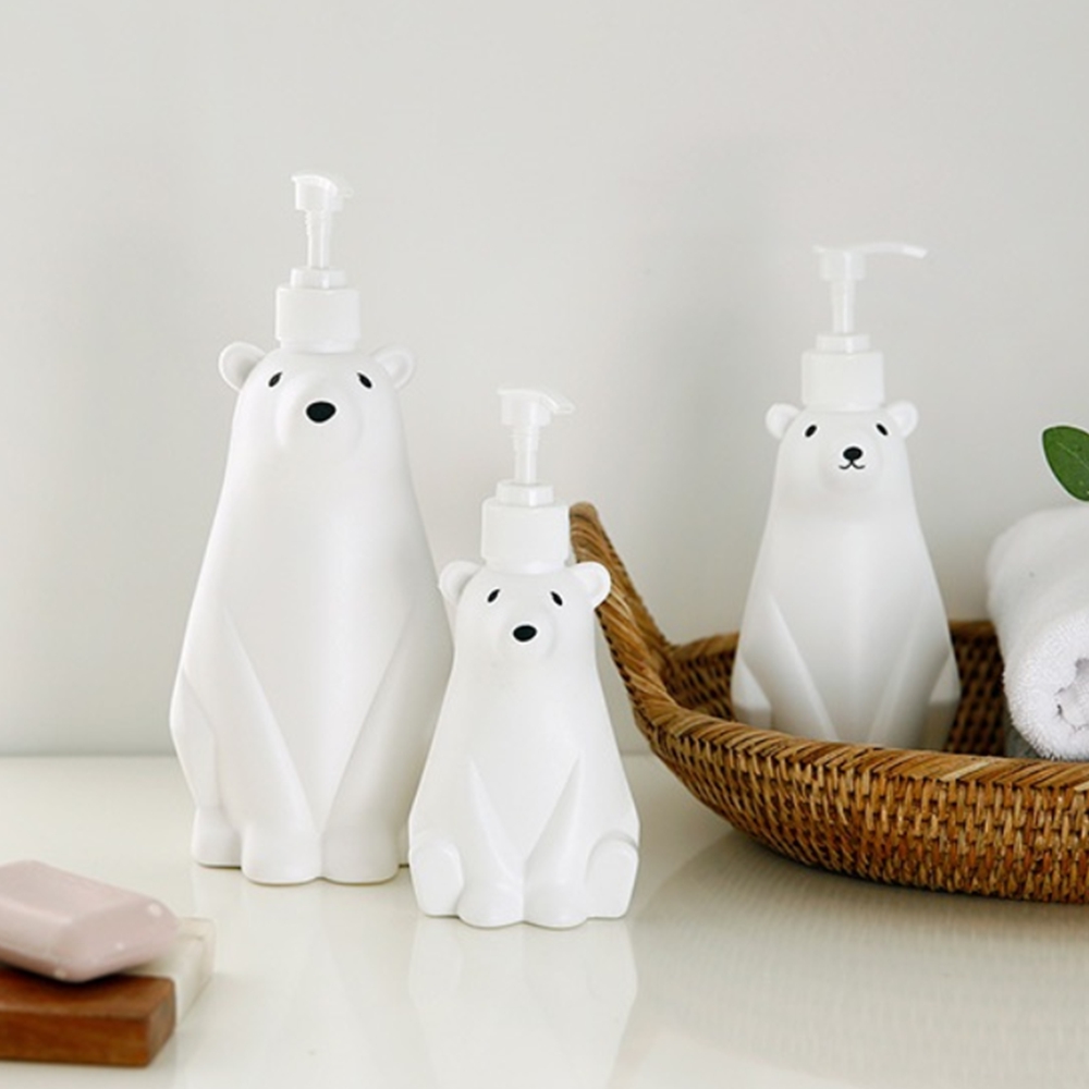 주방세제디스펜서 곰돌이 손세정제 샴푸 디스펜서 아기곰 300ml - 상품 이미지