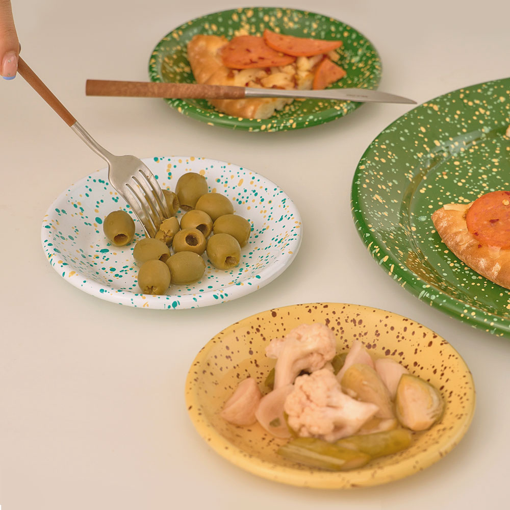 에딩 밀키웨이 법랑 미니 플레이트12 4 COLOR