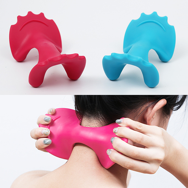 목 어깨 마사지기 지압기 경추 승모근 뒷목 안마기 넥스트레쳐 스트레칭 전신 안마 기구 - 메인 이미지