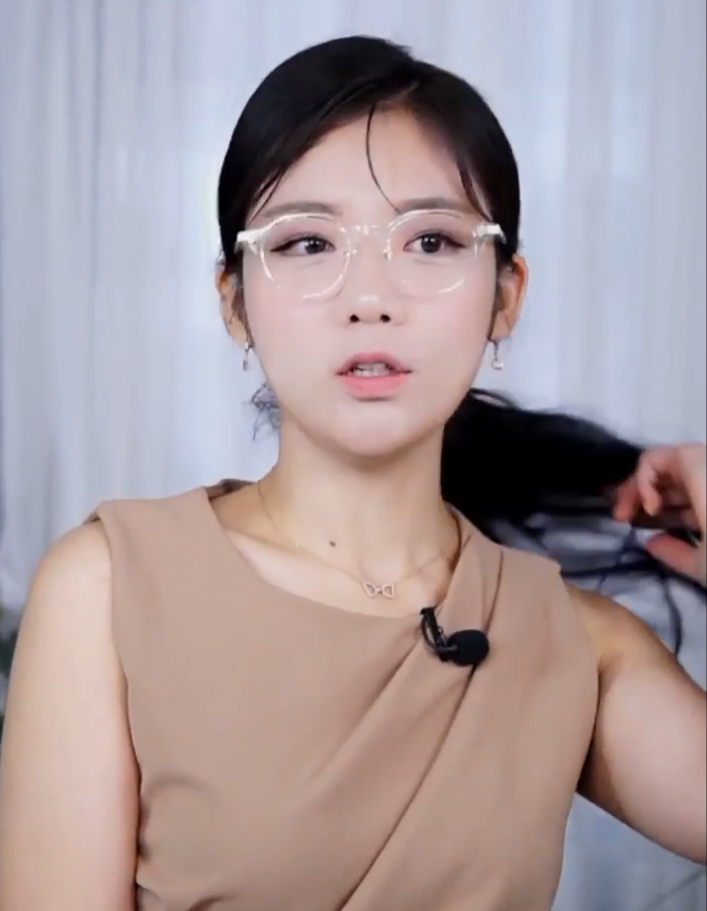 뿔테안경 자외선 블루라이트차단 코받침 수지 투명 여자 근시 미소안경 큰안경테 - 상세 이미지 3
