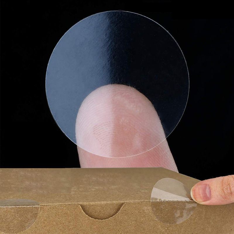 답례품 투명 다꾸 감사 스티커 땡큐 선물 포장 생일 어린이집 구디백 원형 실링 제작 - 상세 이미지 2