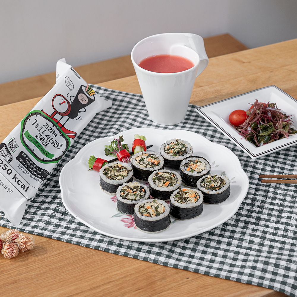 11시45분 곤약김밥 해초두부 비건 냉동도시락 220g - 상품 이미지
