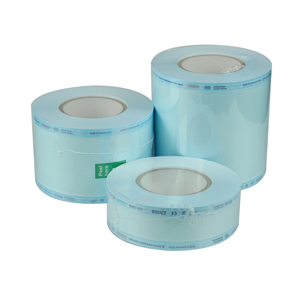 진산 스팀 롤백 멸균포장지 이오가스백 소독봉투 롤 EO Gas 50mm x 100M - 상품 이미지