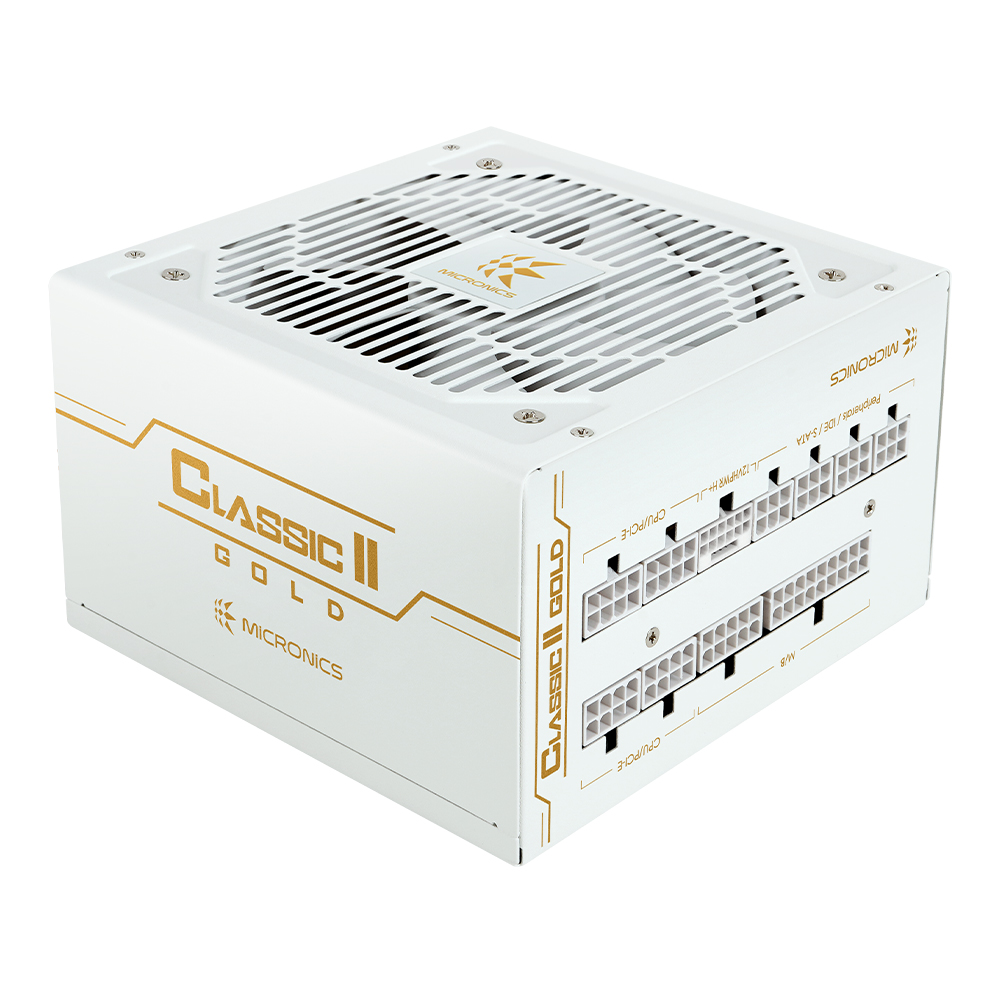 마이크로닉스 마닉 Classic II 750W 80PLUS GOLD 230V EU 풀모듈러 화이트 PCIE 5.0 - 메인 이미지