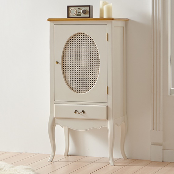 고급 라탄 거실서랍장 엔틱거실장 미니거실장 슬림거실장