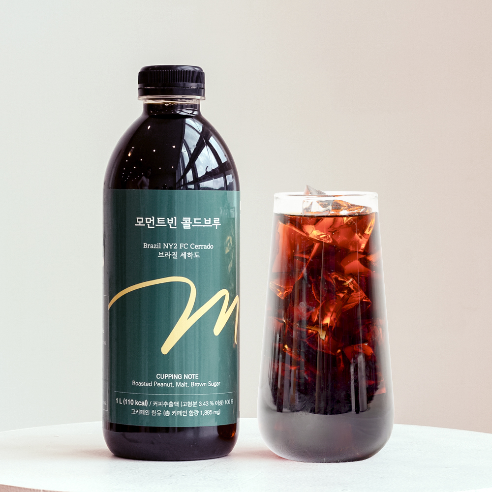 모먼트빈 더치커피 1L 브라질 세하도 콜드브루 원액 액상 커피 선물 답례품