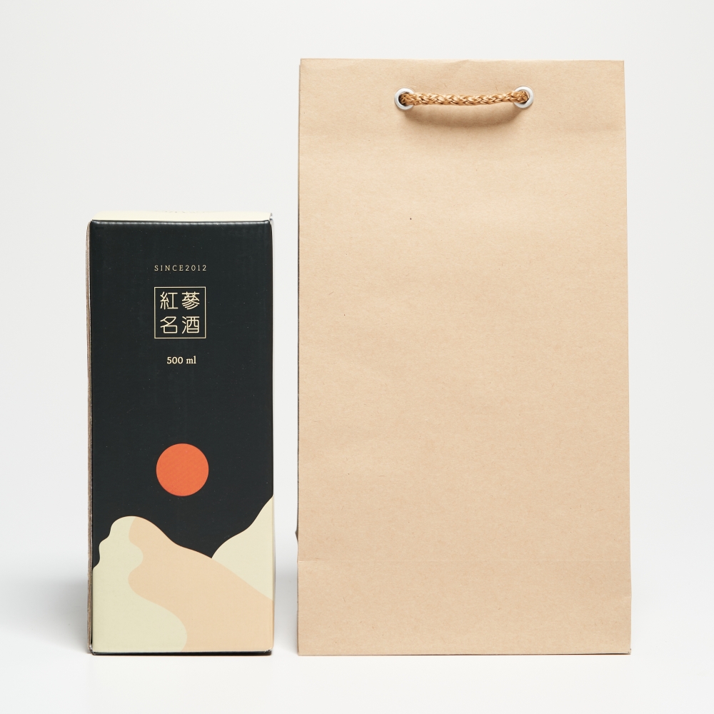 홍삼명주 홍삼주 단품세트 14도 500ml 약주 인삼 (케이스, 쇼핑백 포함) - 상세 이미지 4