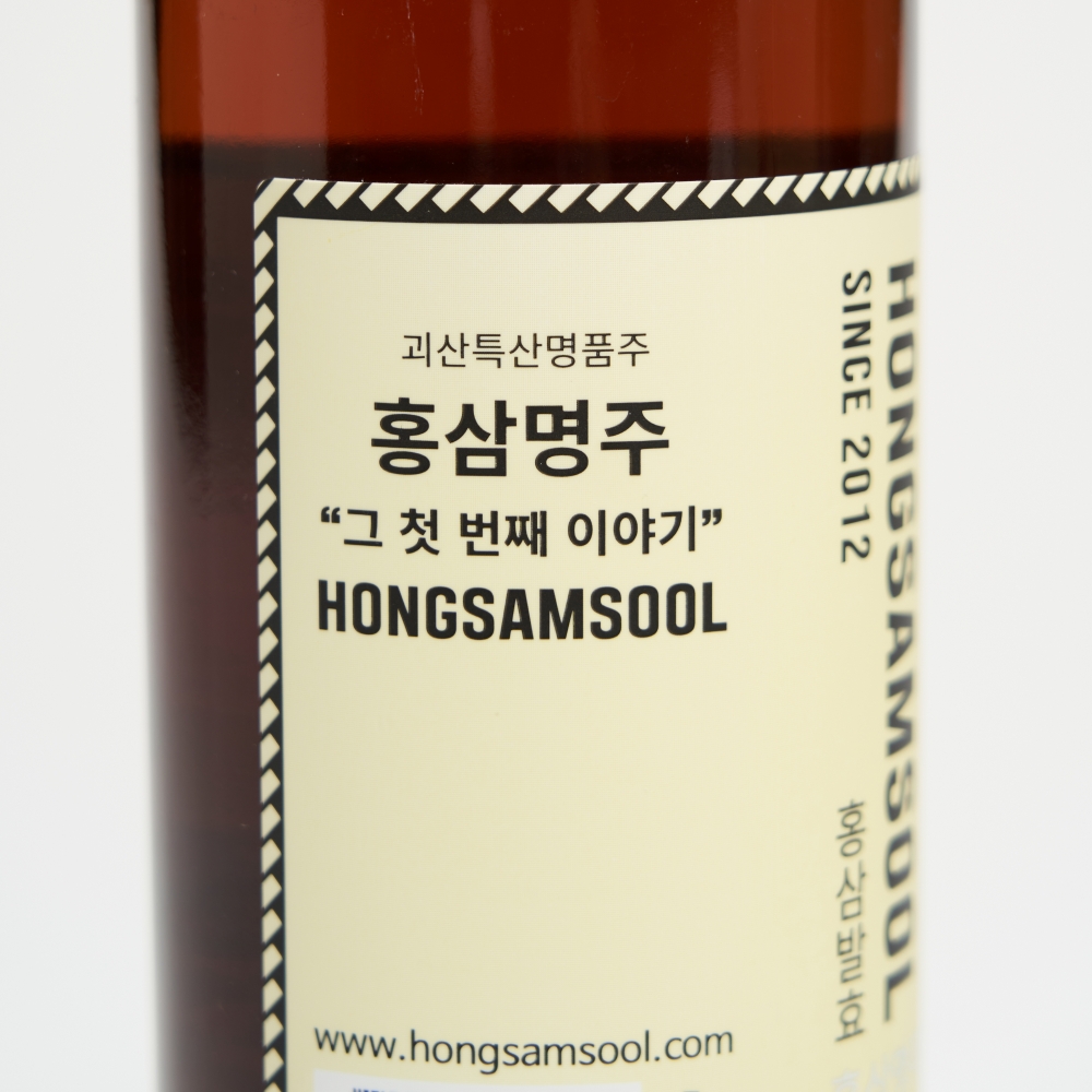 홍삼명주 홍삼주 단품세트 14도 375ml 약주 인삼 (케이스, 쇼핑백 포함) - 상세 이미지 3