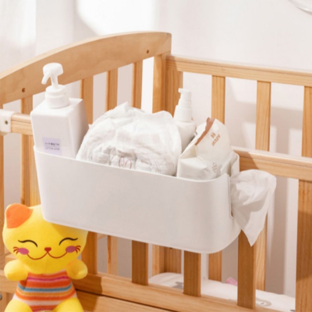 침대 다용도 걸이 정리함 수납 소품 수납함 플라스틱 바구니 걸이형 아기 사이드 기숙사 - 상품 이미지