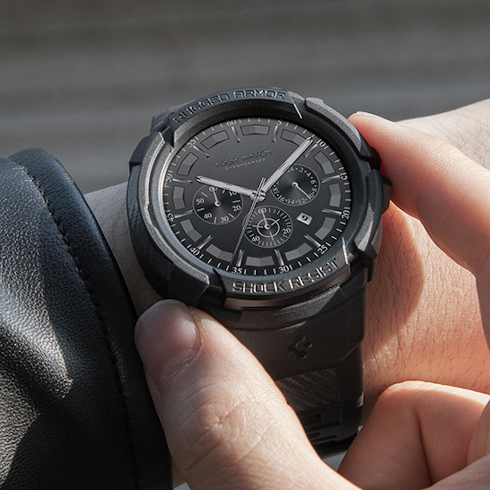 갤럭시워치6 클래식 스트랩 일체형 케이스 베젤링 보호 러기드아머프로