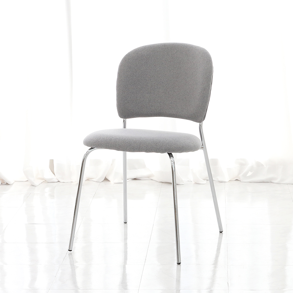 밀레 미드센츄리 모던 인테리어 디자인 카페체어 패브릭 식탁의자