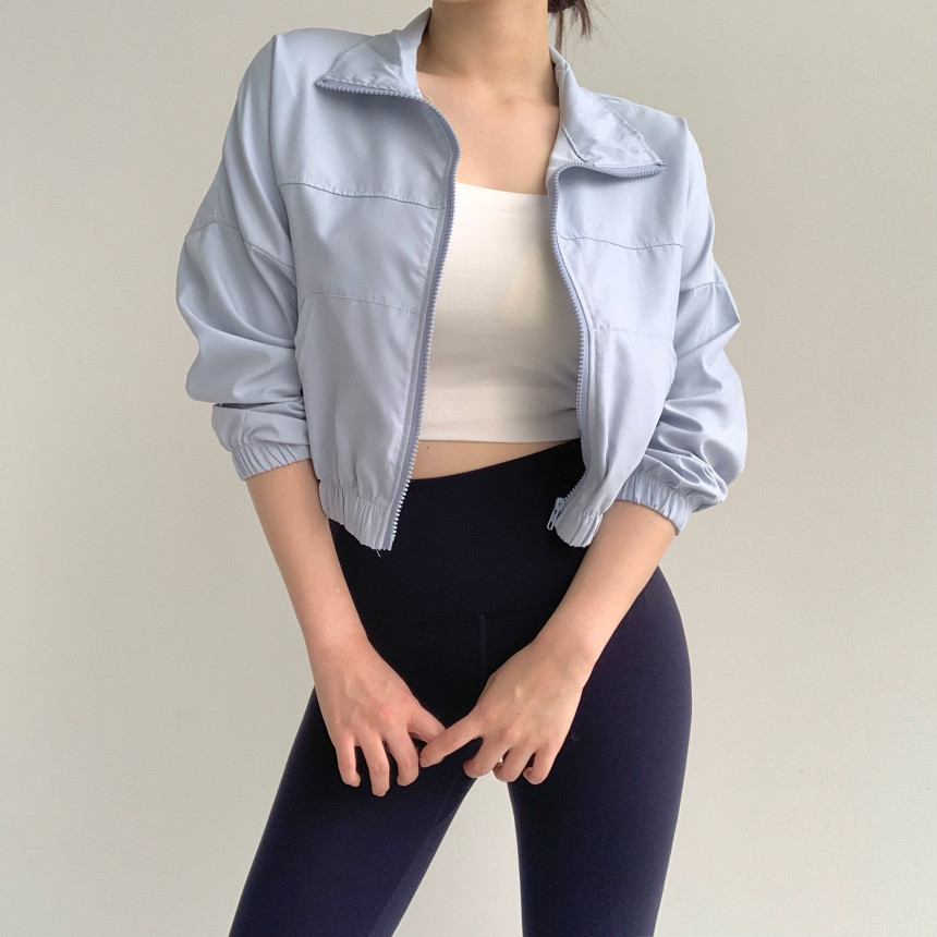 [당일출고 madecolor소라]크롭 바람막이 집업 자켓 바막 가디건 운동복 필라테스복 요가복 헬스 애슬레저룩 레이어드 크롭가디건 꾸안꾸 져지 바스락 야상 러닝 트레이닝 상세 이미지 69
