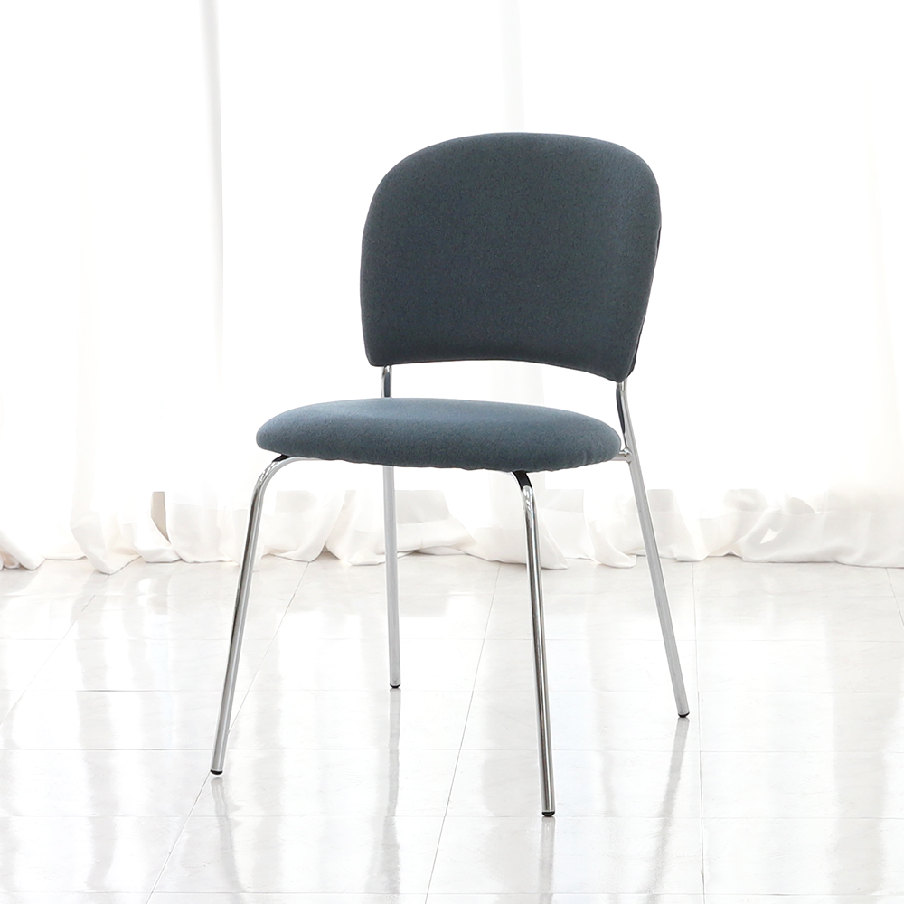 밀레 미드센츄리 모던 인테리어 디자인 카페체어 패브릭 식탁의자