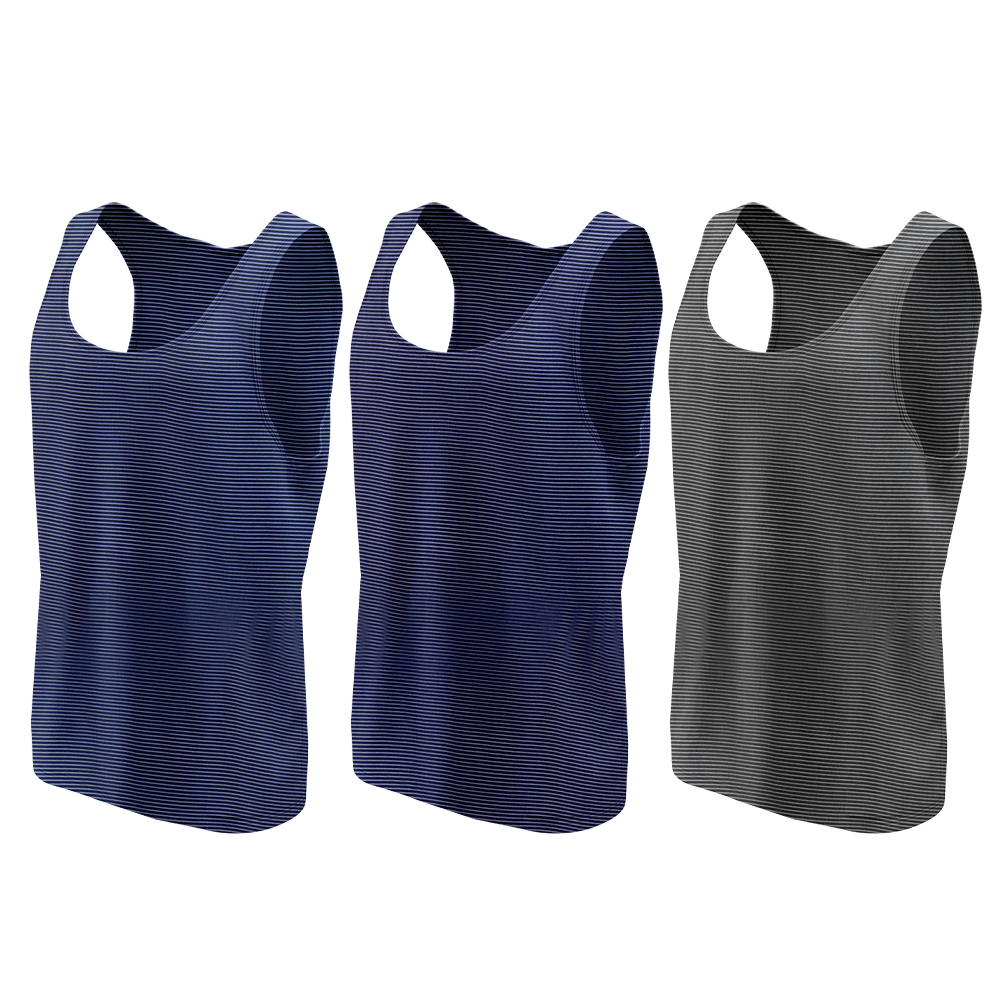 디노바시 DMR3302 남성 천연인견 쿨런닝 3종 세트 남자 민소매 나시 메쉬