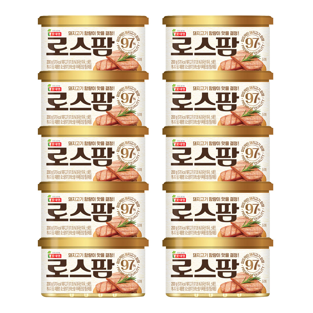롯데푸드 로스팜 200g 10개 : 푸드뱅크주식회사