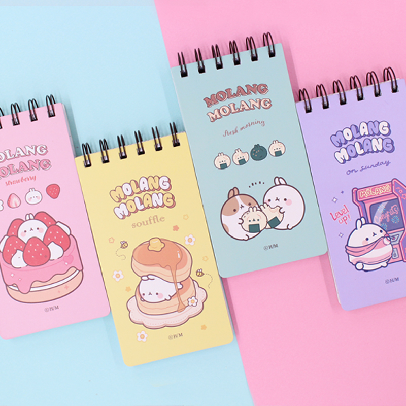 몰랑이 수첩 미니 노트 공책 캐릭터 학용품 문구점 기자 초등학생 어린이 아동 단체선물 제품 이미지